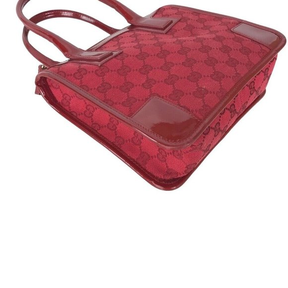 Gucci 1990's Tom Ford Red Guccissima Print Leather Satchel - Picture 2 of 10